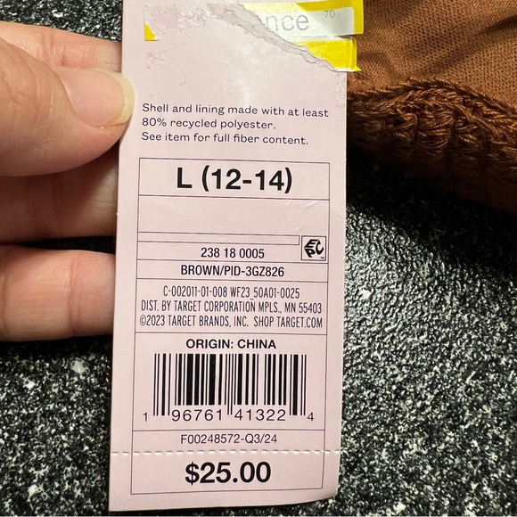 NWT Wild Fable Brown Knit Bikini Top Size L - Picture 4 of 6